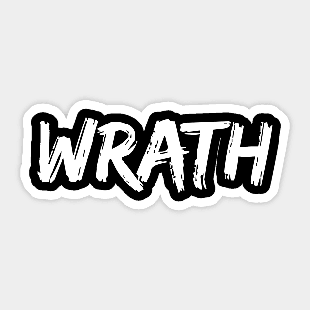 Wrath Sticker by Foxxy Merch